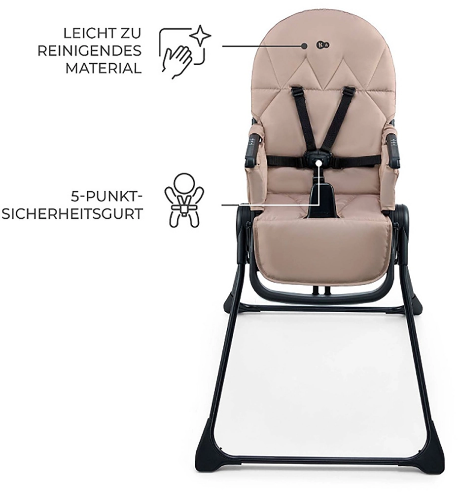 Стільчик для годування Kinderkraft Binci Beige