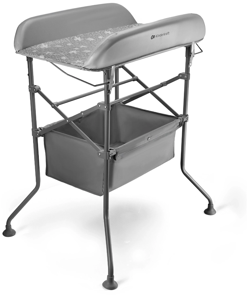 Столик для сповивання з ванною Kinderkraft Bubbly Grey