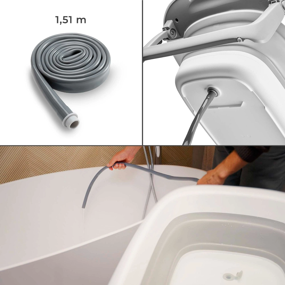 Столик для сповивання з ванною Kinderkraft Bubbly Grey