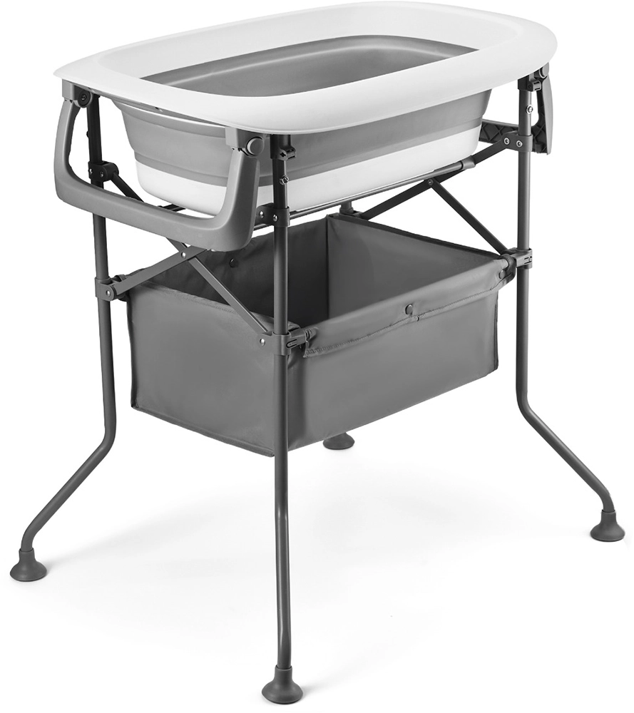 Столик для сповивання з ванною Kinderkraft Bubbly Grey