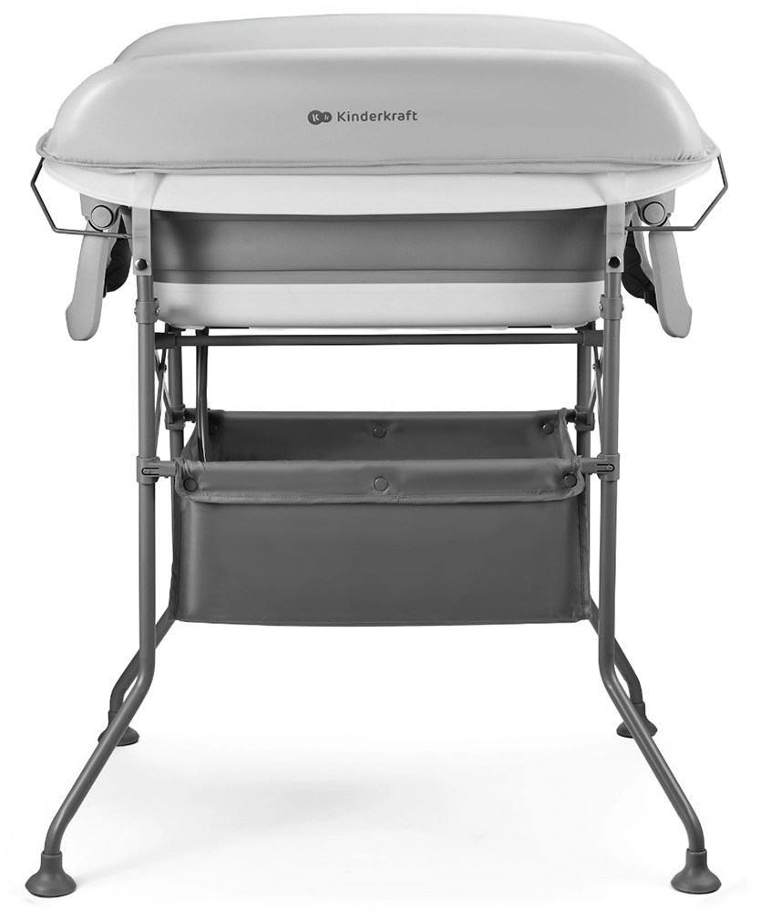 Столик для сповивання з ванною Kinderkraft Bubbly Grey