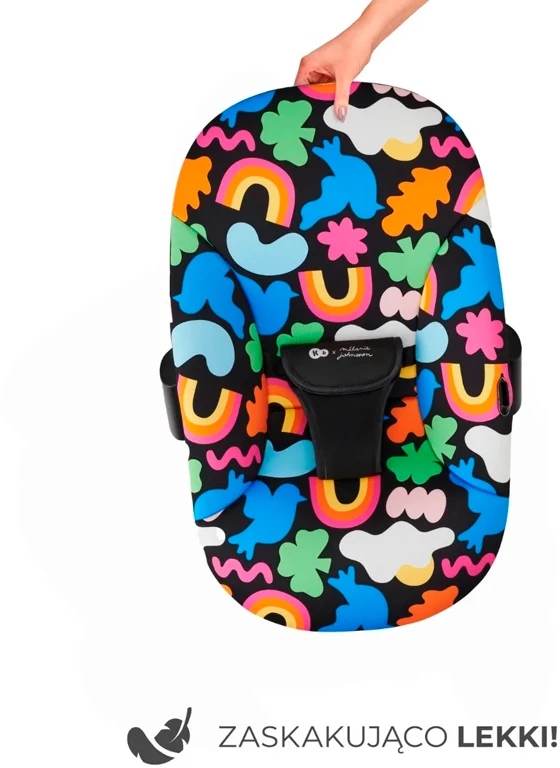 Дитячий шезлонг Kinderkraft Calmee Happy Shapes