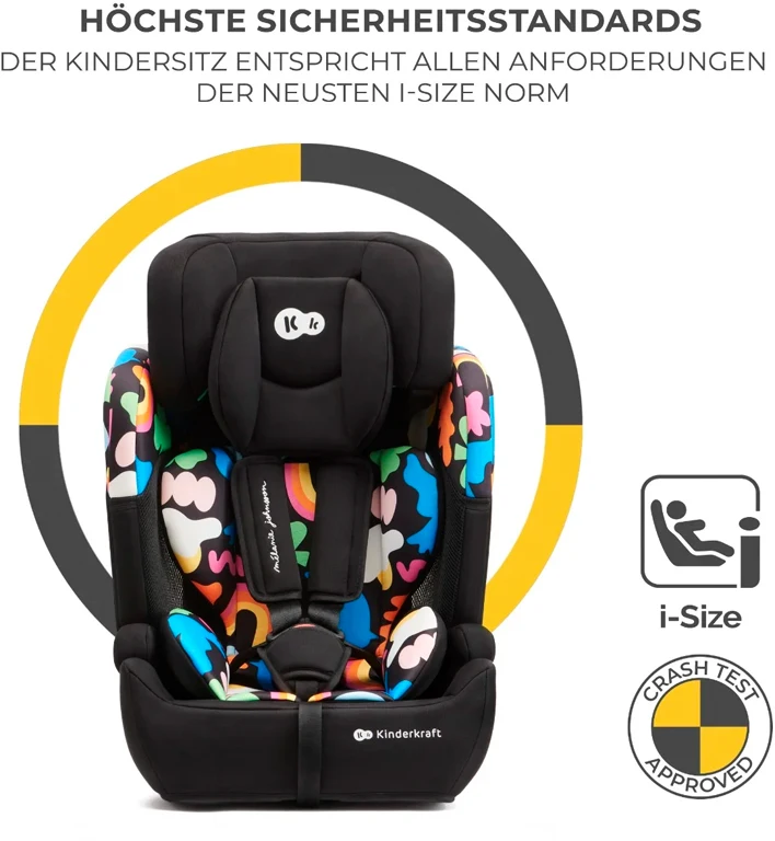Автокрісло Kinderkraft Comfort Up i-Size Happy Shapes