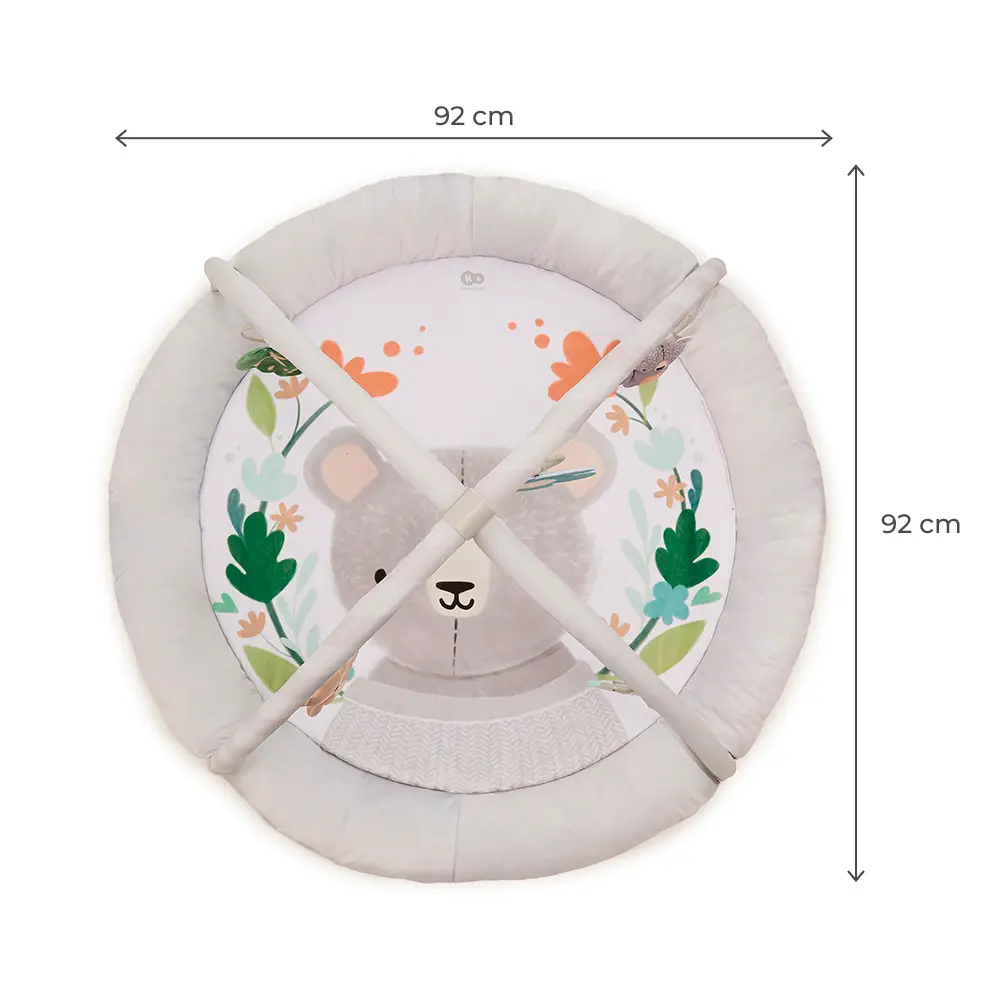 Двусторонний коврик Kinderkraft Cozyplay (KPCOZY00LGR0000)