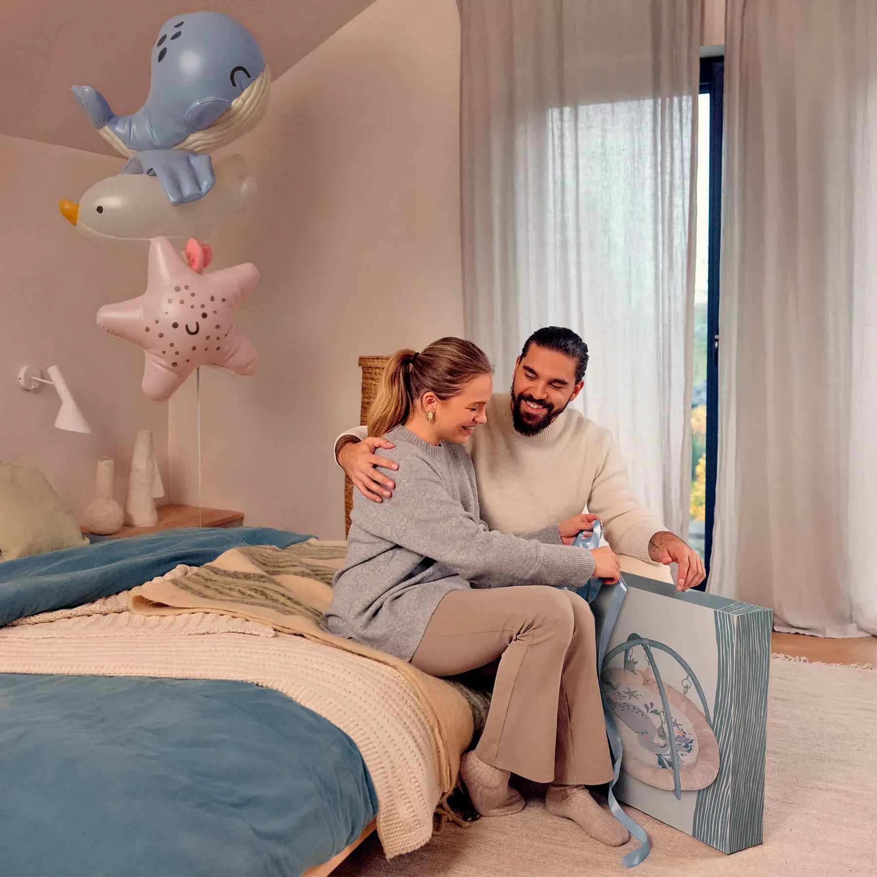 Двусторонний коврик Kinderkraft Cozyplay Nordic Breeze