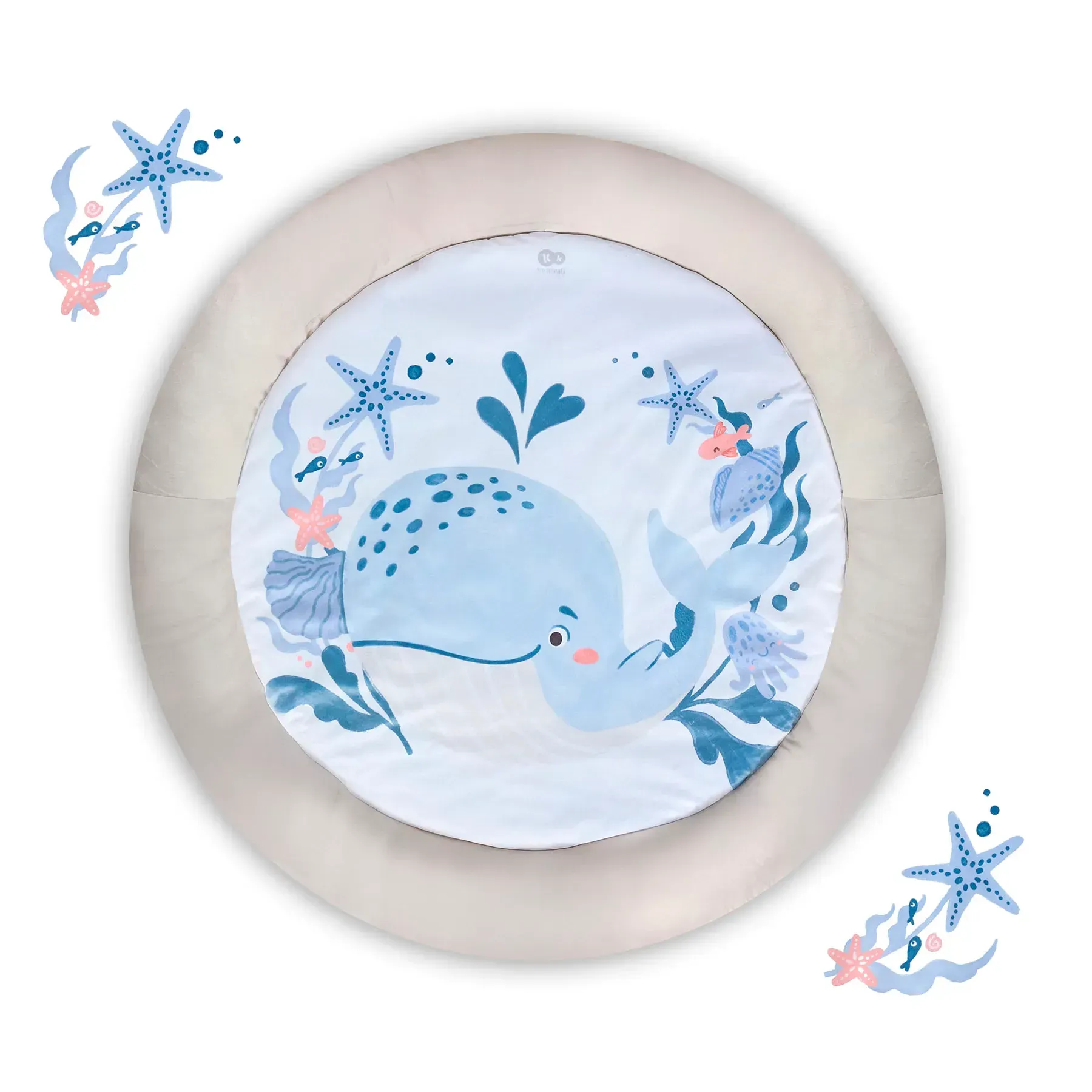 Двусторонний коврик Kinderkraft Cozyplay Nordic Breeze