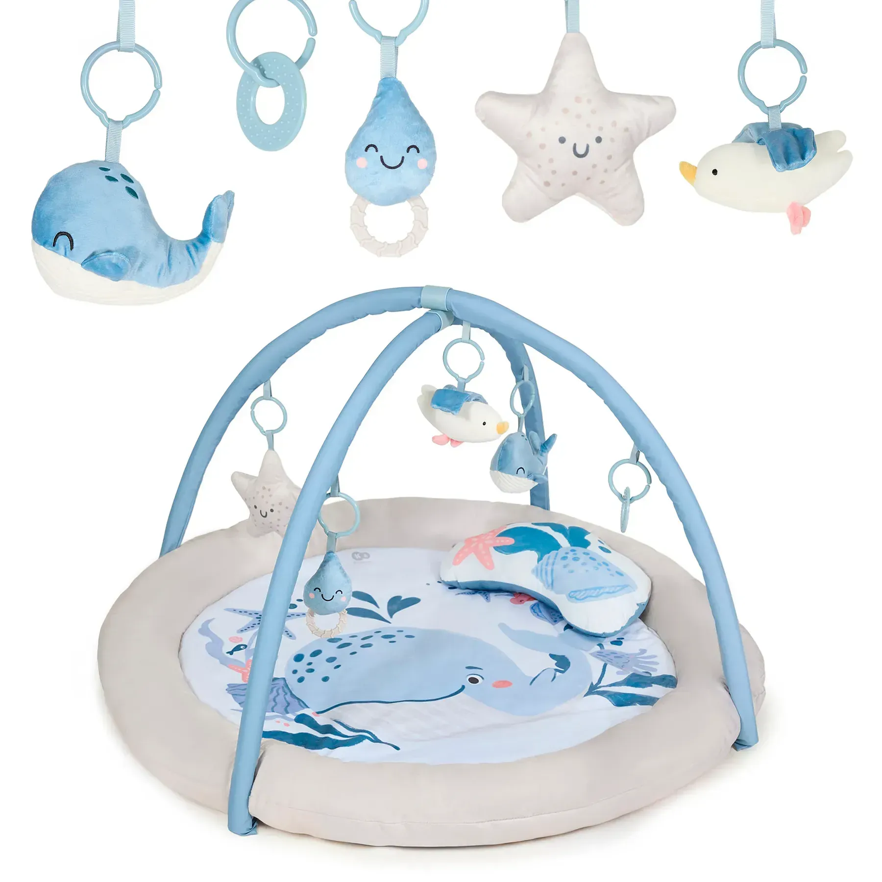 Двусторонний коврик Kinderkraft Cozyplay Nordic Breeze