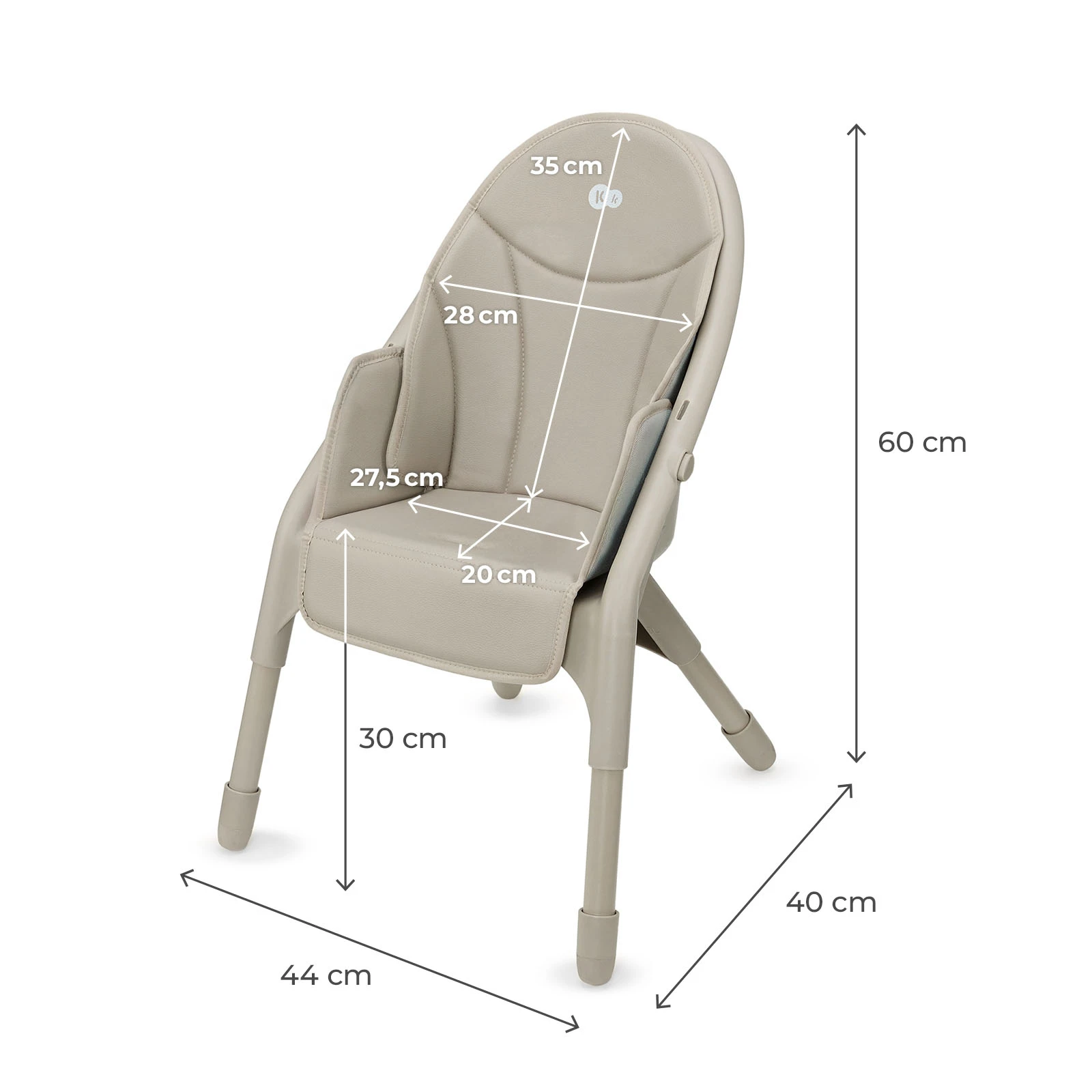 Стульчик для кормления Kinderkraft Dinnly Beige