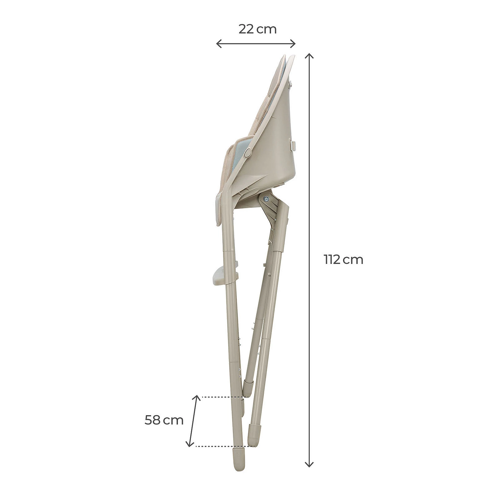 Стульчик для кормления Kinderkraft Dinnly Beige