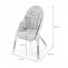 Стульчик для годування Kinderkraft Dinnly Grey