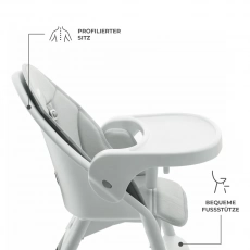 Стульчик для годування Kinderkraft Dinnly Grey