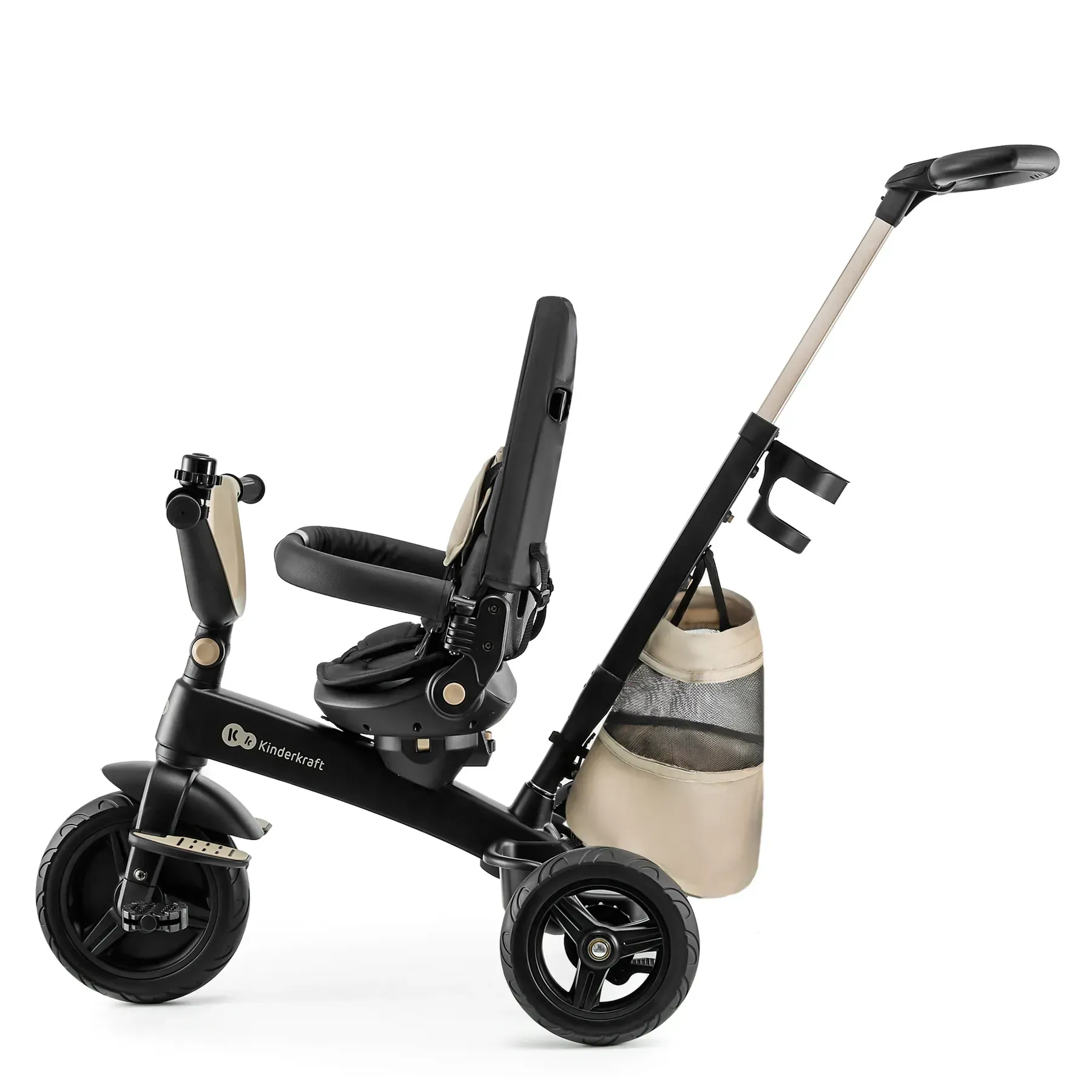 Триколісний велосипед Kinderkraft Easytwist Beige