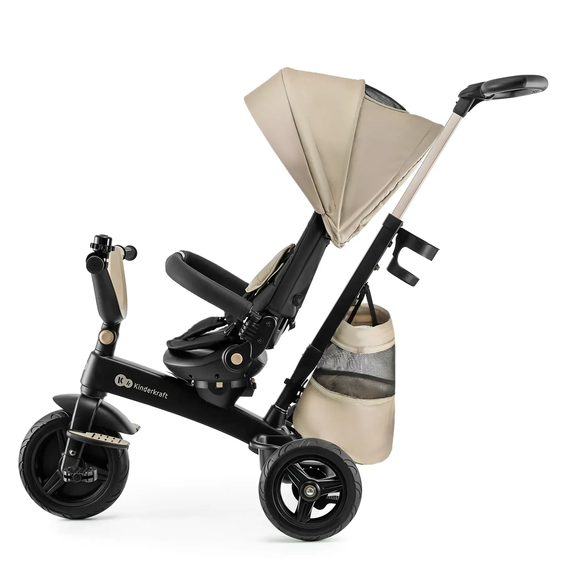 Триколісний велосипед Kinderkraft Easytwist Beige
