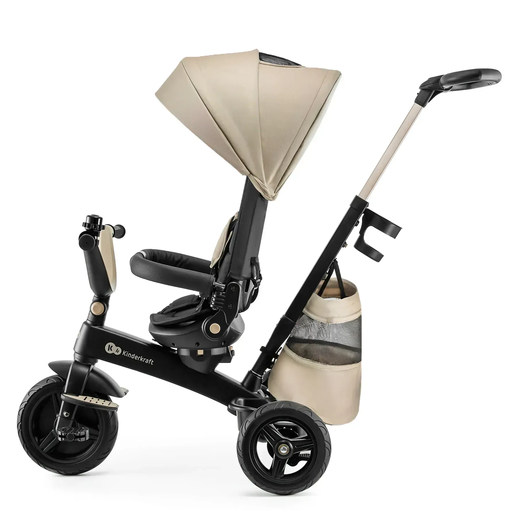 Триколісний велосипед Kinderkraft Easytwist Beige