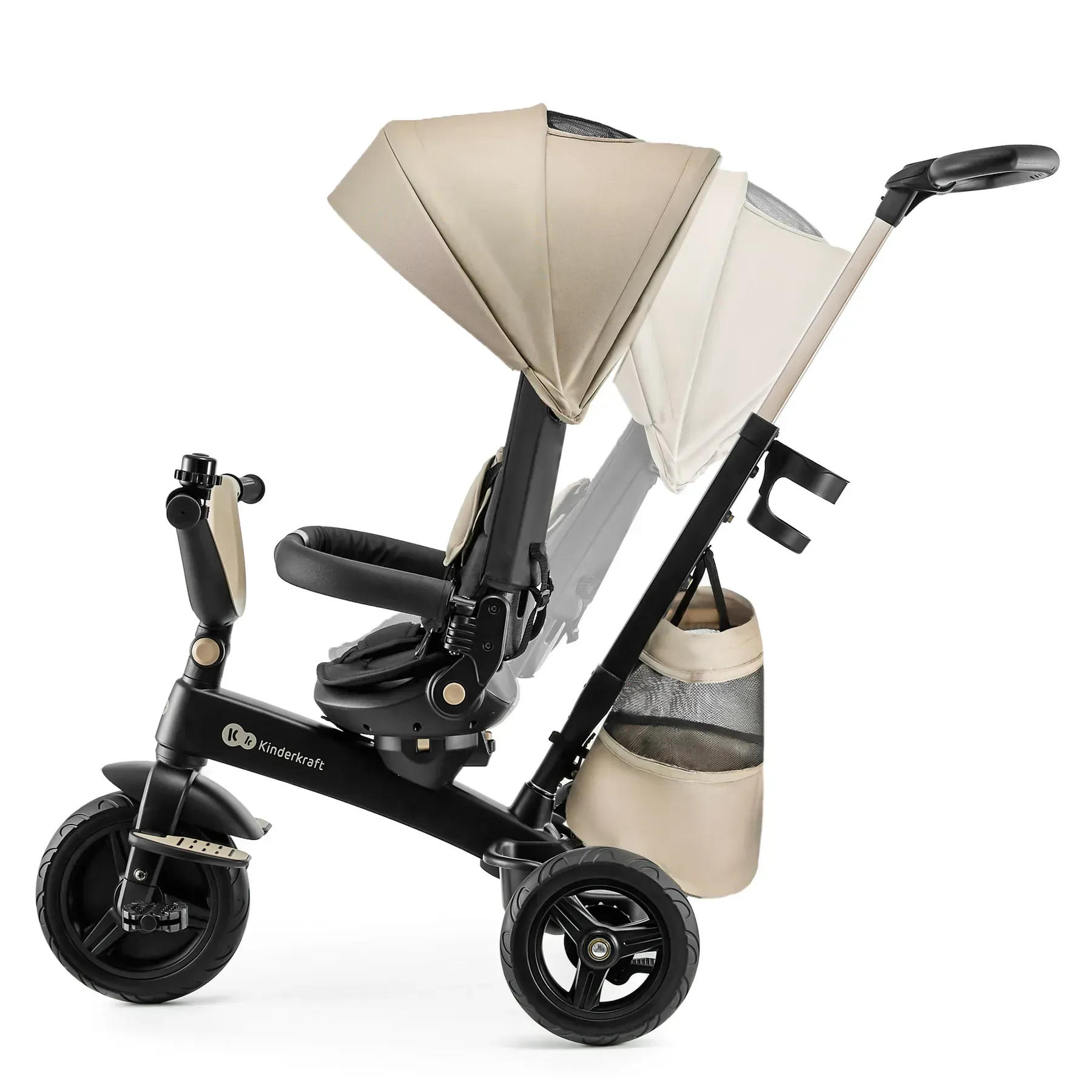 Триколісний велосипед Kinderkraft Easytwist Beige