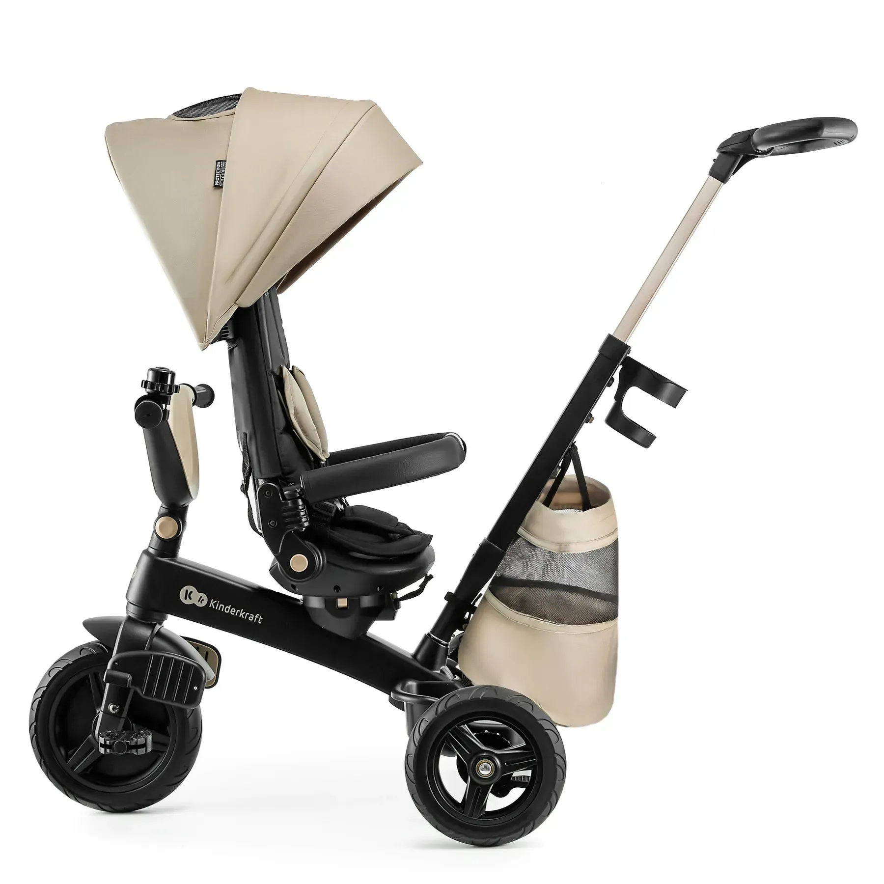 Триколісний велосипед Kinderkraft Easytwist Beige
