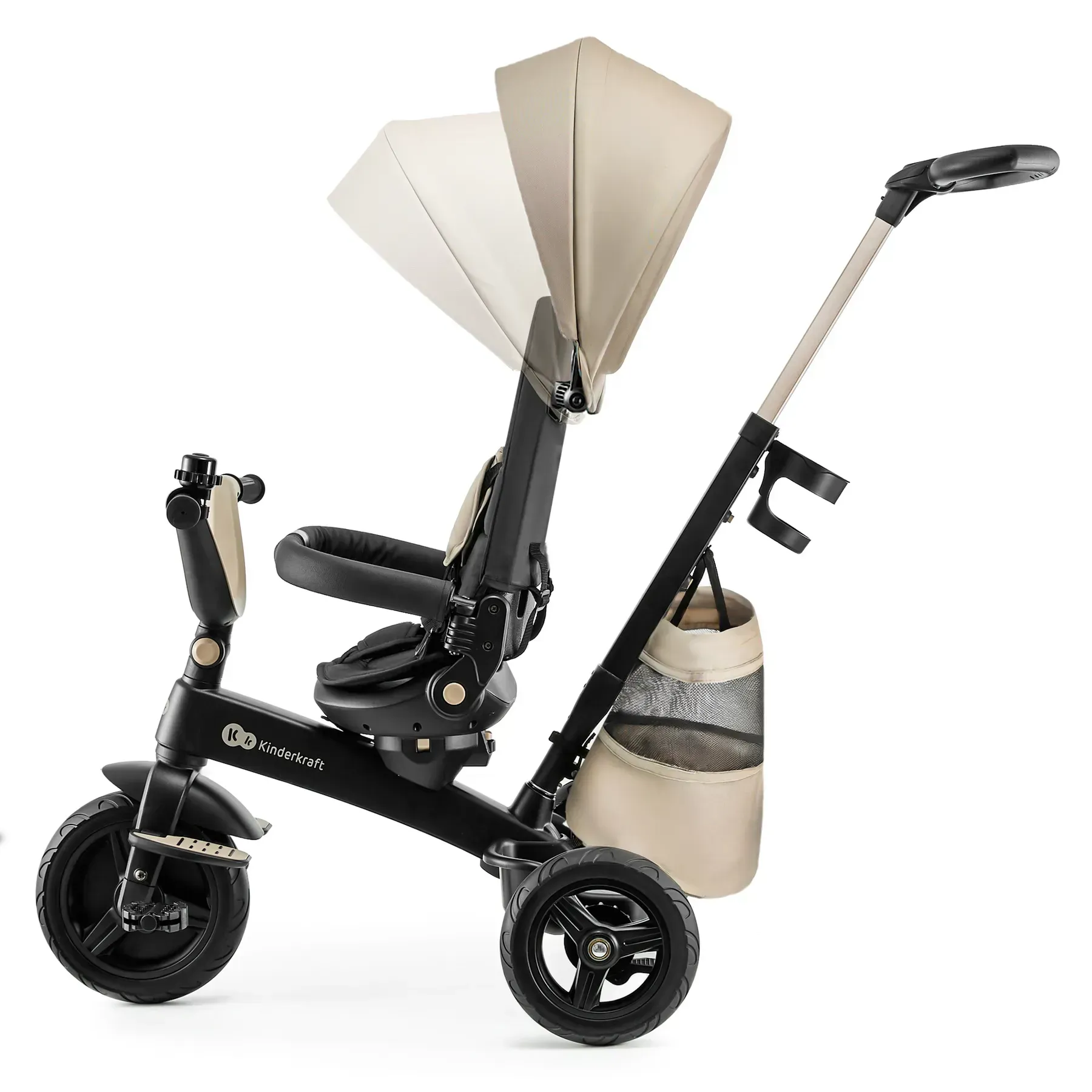 Триколісний велосипед Kinderkraft Easytwist Beige