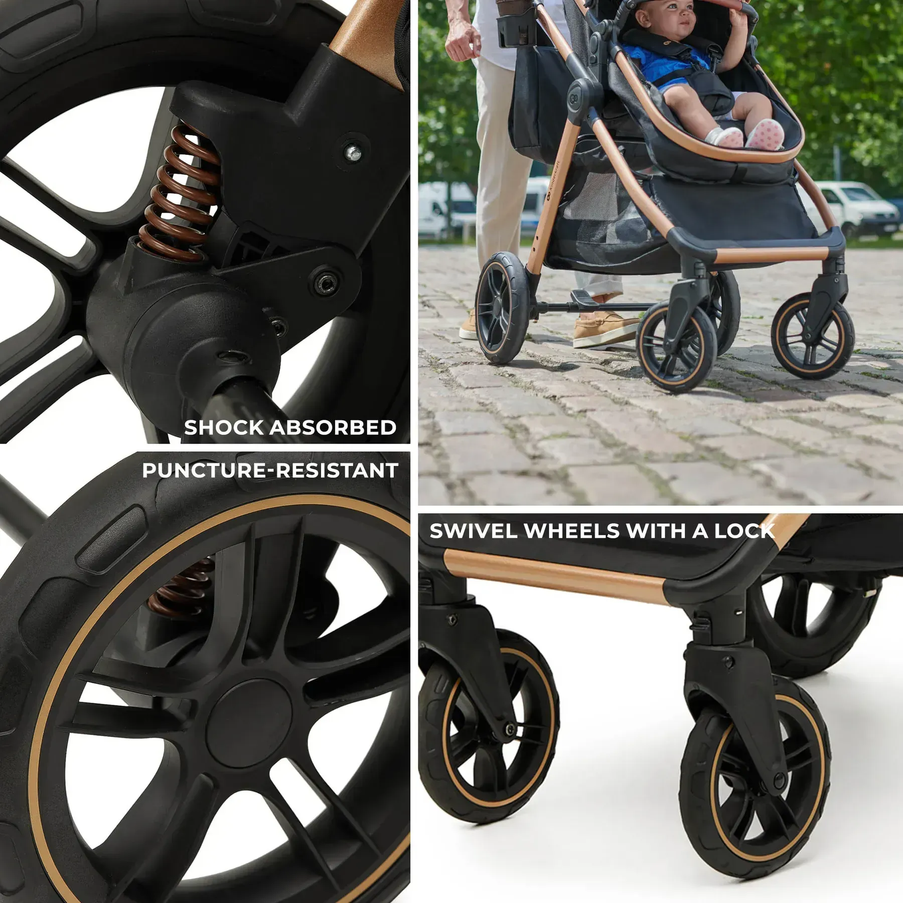 Універсальна коляска 3 у 1 Kinderkraft Esme Pro Pure Black