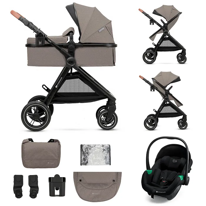 Универсальная коляска 3 в 1 Kinderkraft Esme Pro Sand Beige