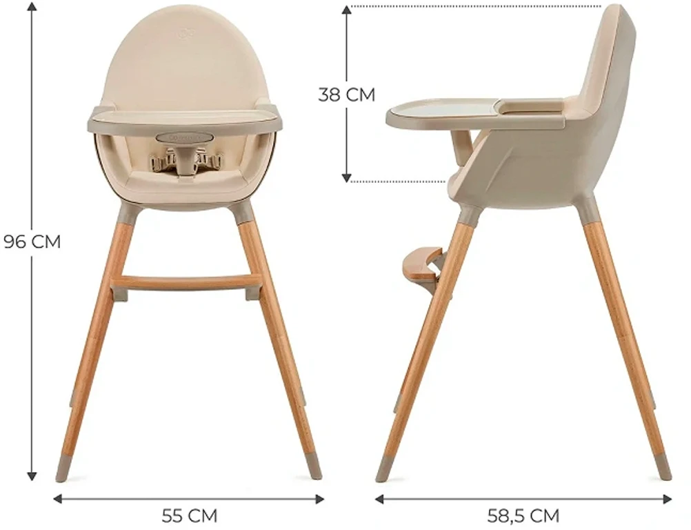 Стільчик для годування 2 в 1 Kinderkraft Fini 2 Beige
