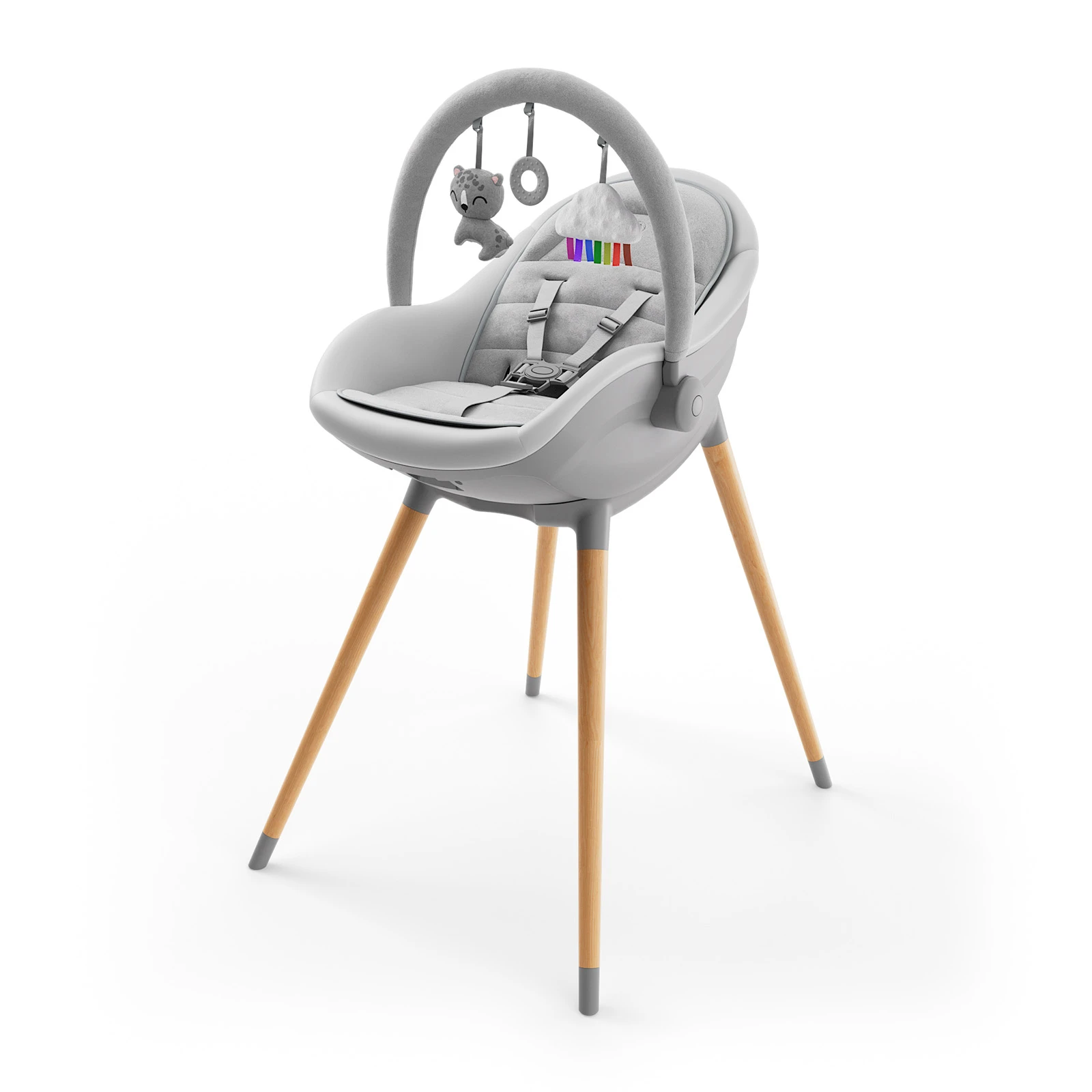 Стільчик для годування 3 в 1 Kinderkraft Fini Up Beige