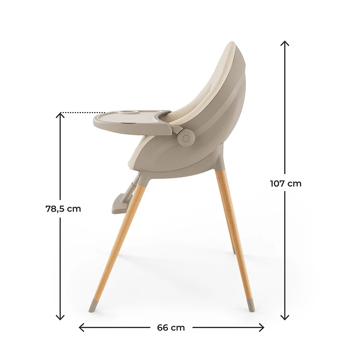 Стільчик для годування 3 в 1 Kinderkraft Fini Up Beige