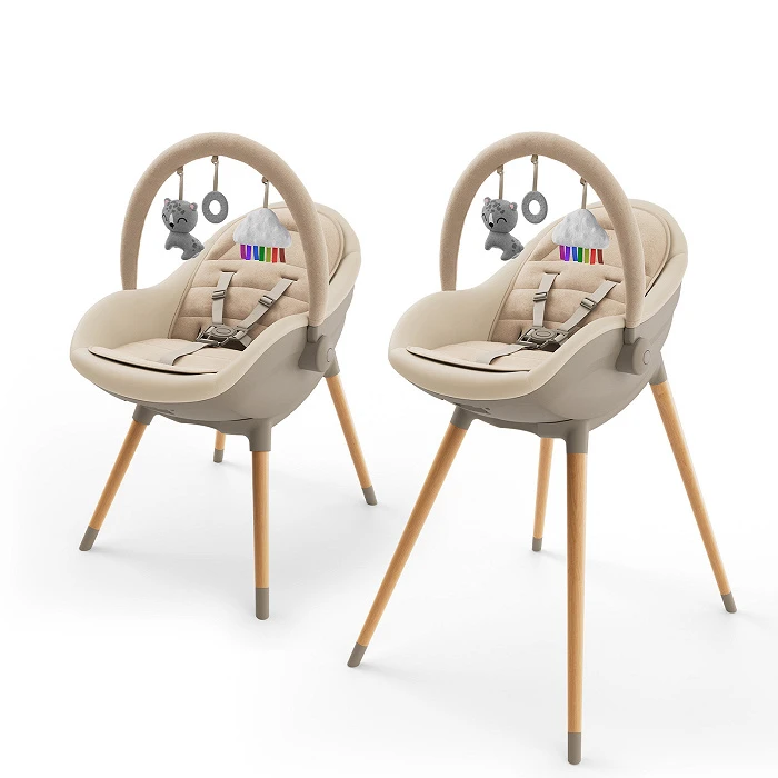 Стільчик для годування 3 в 1 Kinderkraft Fini Up Beige