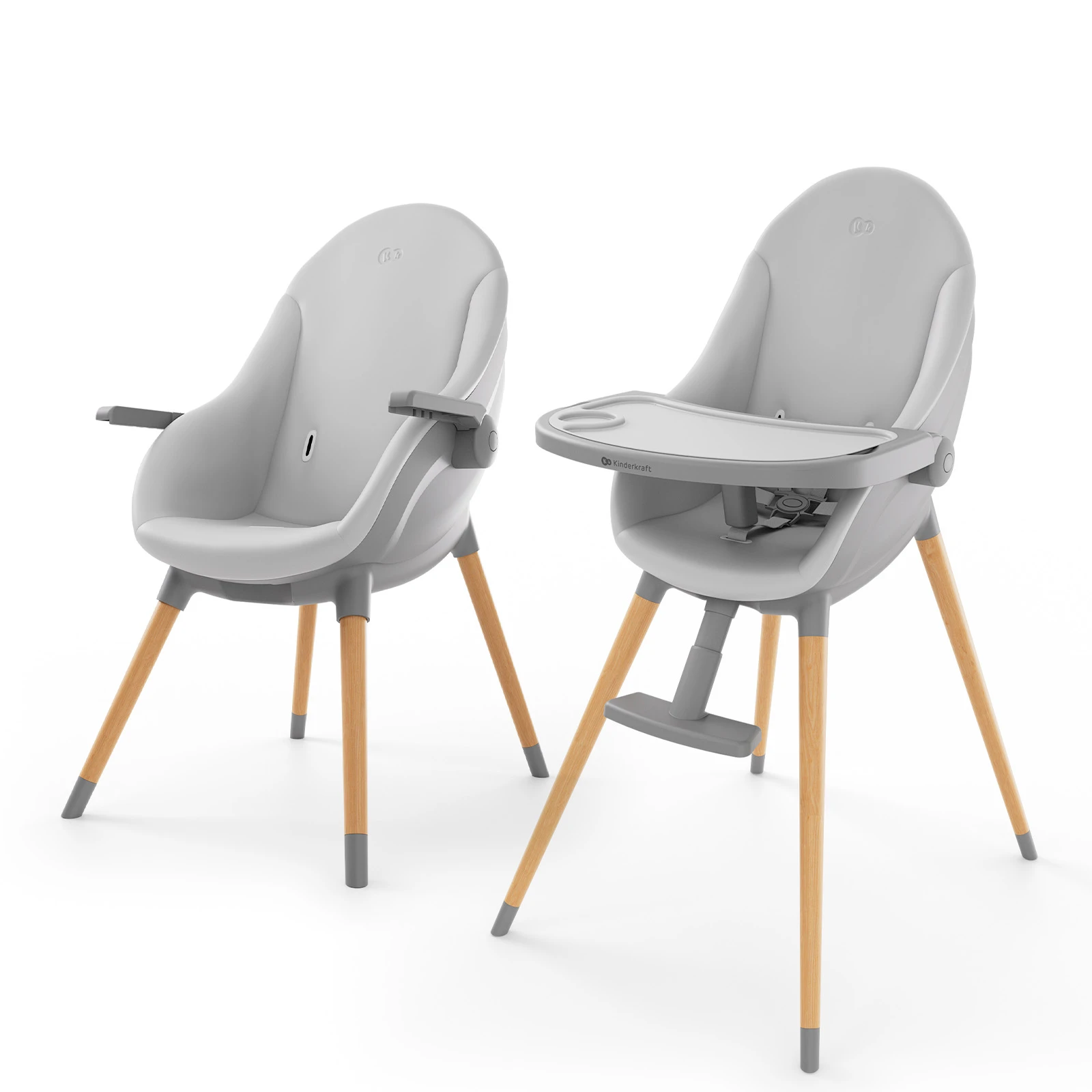 Стільчик для годування 3 в 1 Kinderkraft Fini Up Grey
