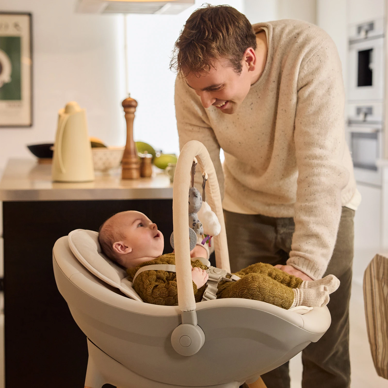 Стільчик для годування 3 в 1 Kinderkraft Fini Up Grey