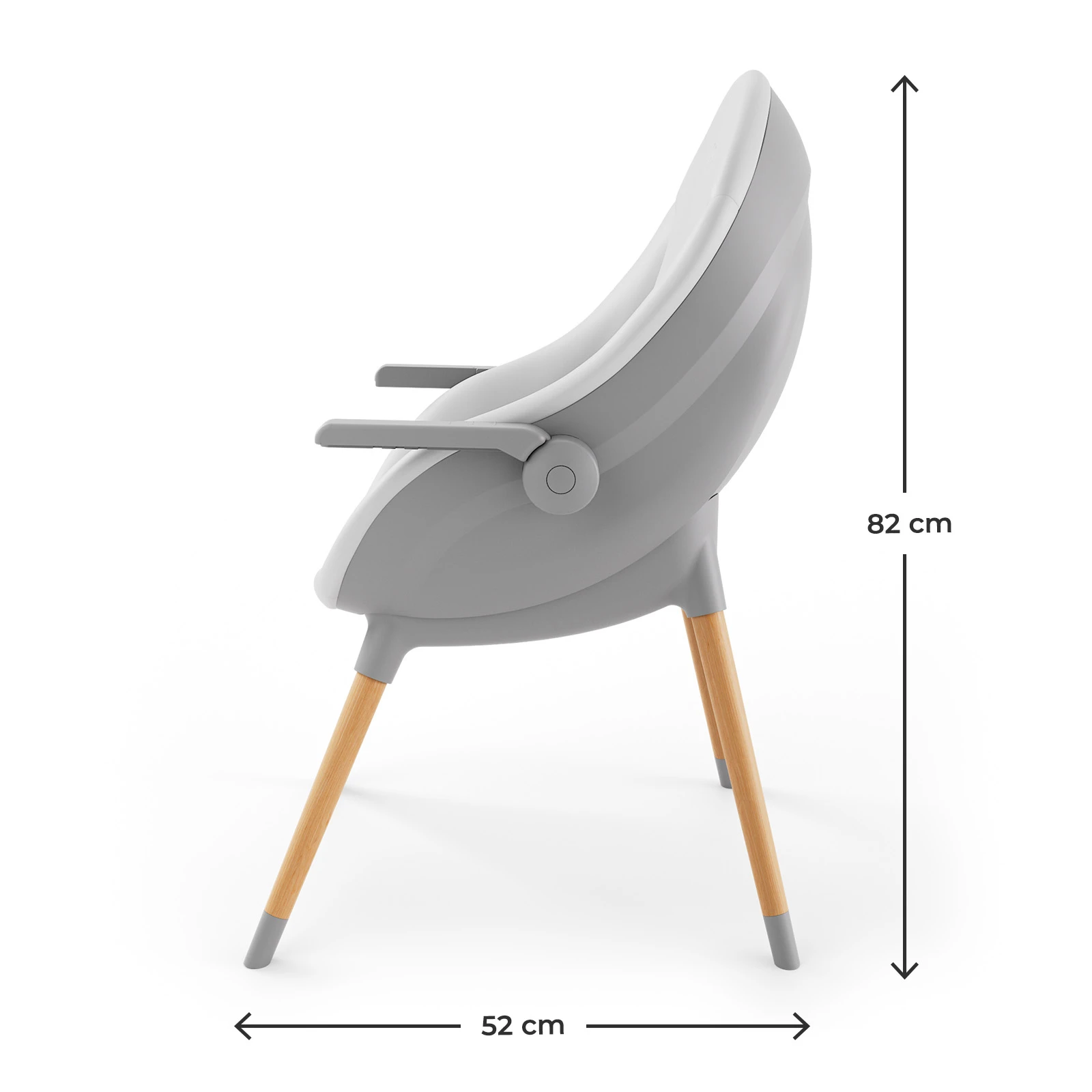 Стільчик для годування 3 в 1 Kinderkraft Fini Up Grey