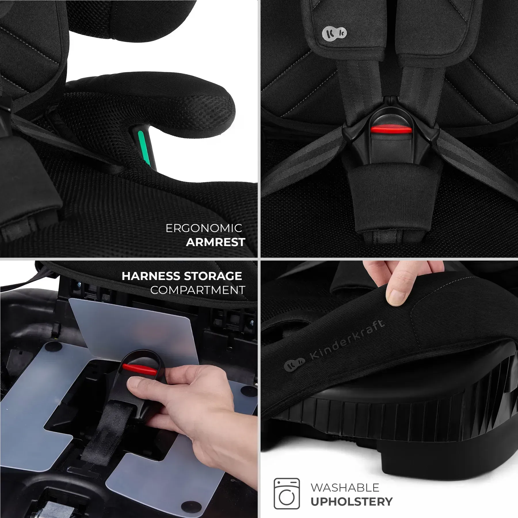 Автокрісло Kinderkraft Fix2Go i-Size Black