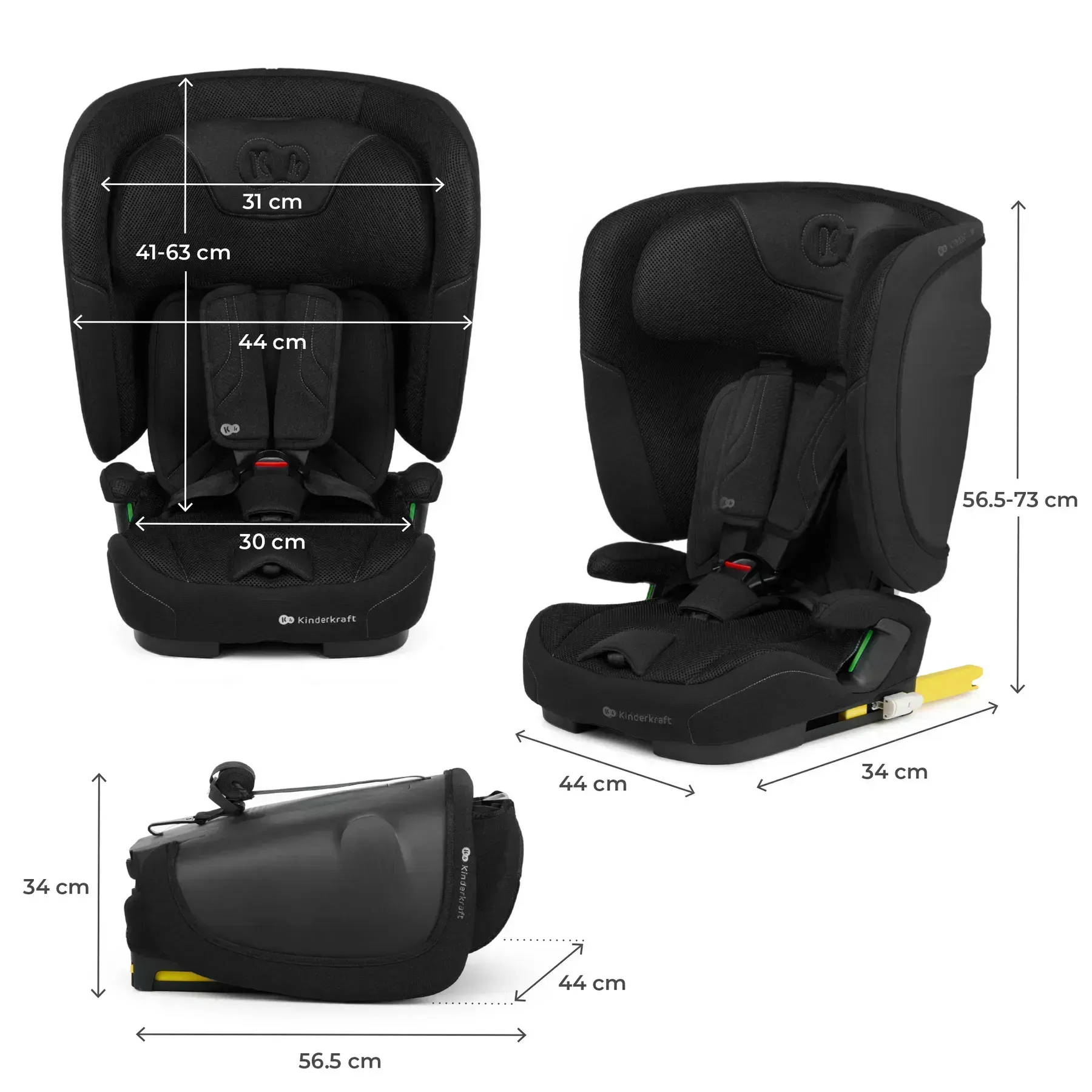 Автокрісло Kinderkraft Fix2Go i-Size Black