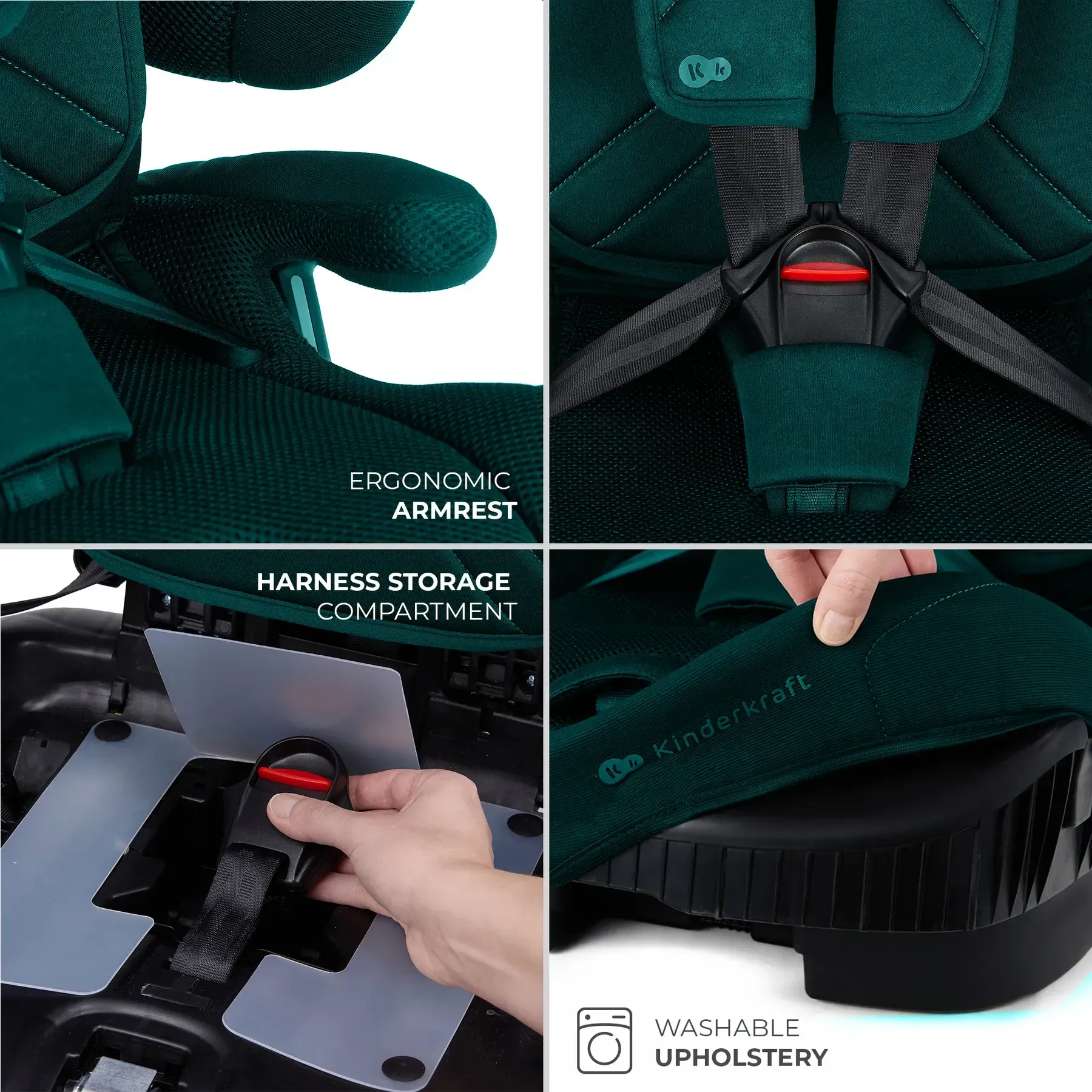 Автокресло Kinderkraft Fix2Go i-Size Green