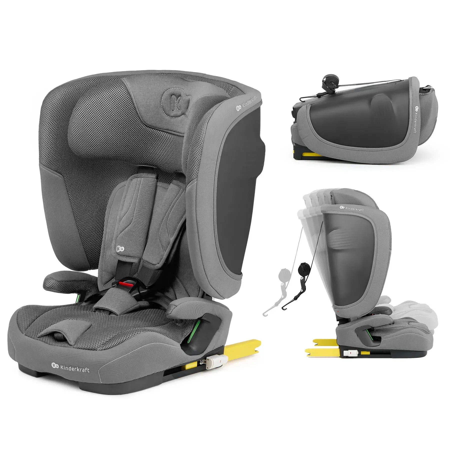 Автокресло Kinderkraft Fix2Go i-Size Grey 