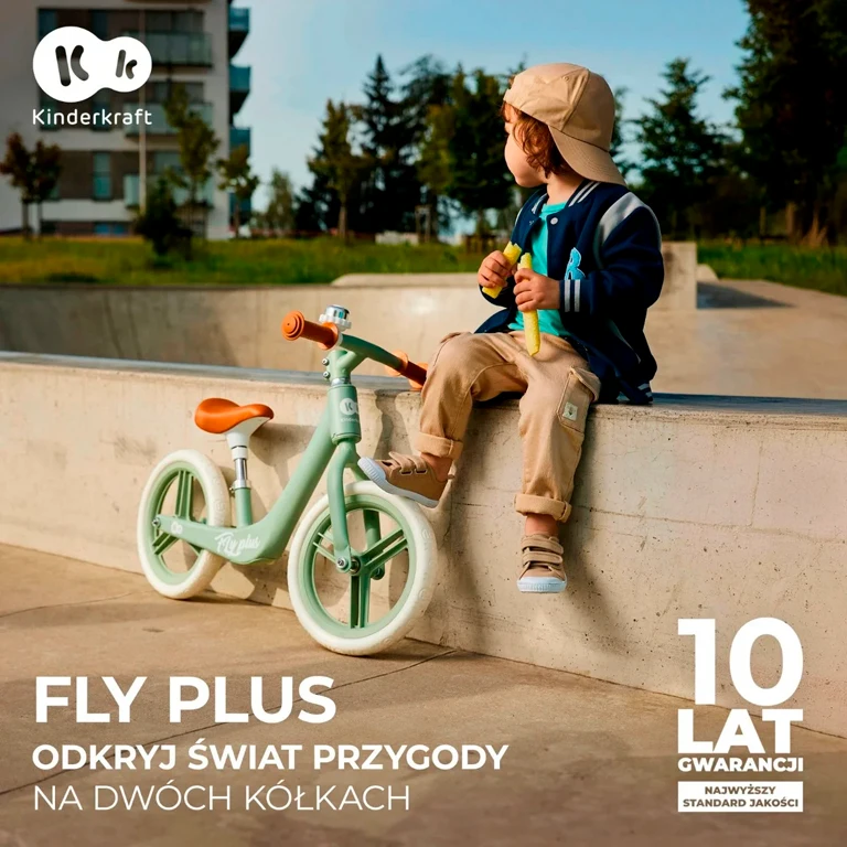 Беговел Kinderkraft Fly Plus Mint (KRFLPL00MIN0000)