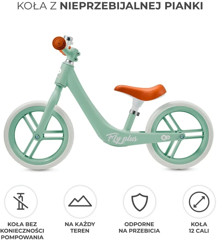 Беговел Kinderkraft Fly Plus Mint (KRFLPL00MIN0000)
