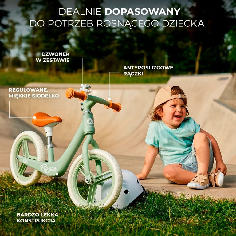 Беговел Kinderkraft Fly Plus Mint (KRFLPL00MIN0000)