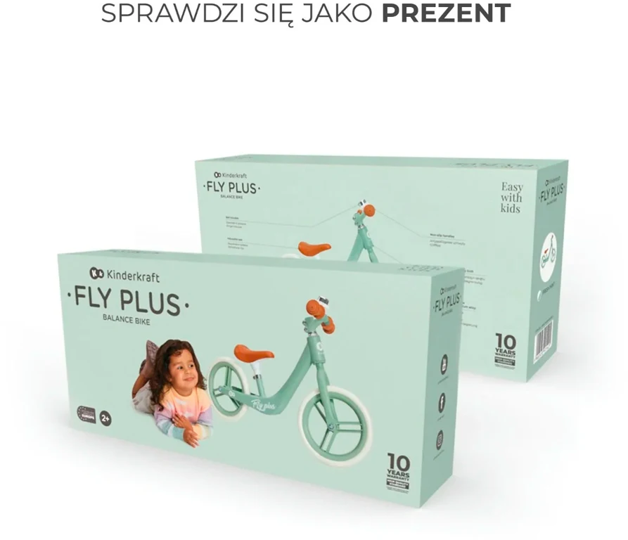 Беговел Kinderkraft Fly Plus Mint (KRFLPL00MIN0000)