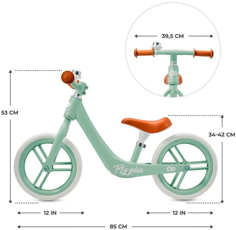 Беговел Kinderkraft Fly Plus Mint (KRFLPL00MIN0000)