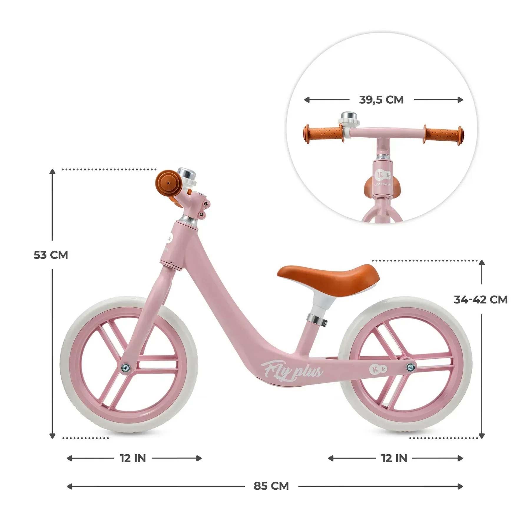 Беговел Kinderkraft FLY PLUS Pink