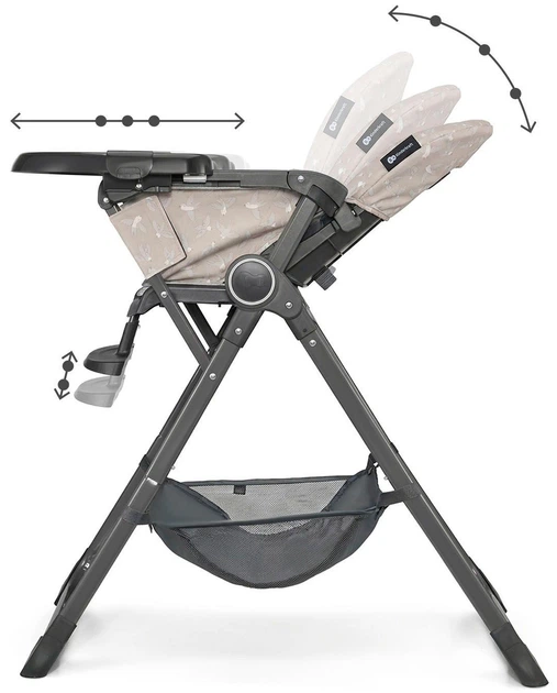 Стульчик для кормления Kinderkraft Foldee Birdy Beige (KHFOLD00BEG000N)