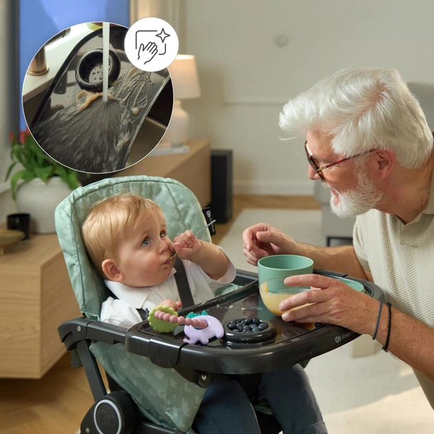 Стульчик для кормления Kinderkraft Foldee Birdy Beige (KHFOLD00BEG000N)