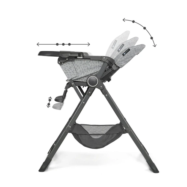 Стульчик для кормления Kinderkraft Foldee Spotty Grey (KHFOLD00GRY000N)