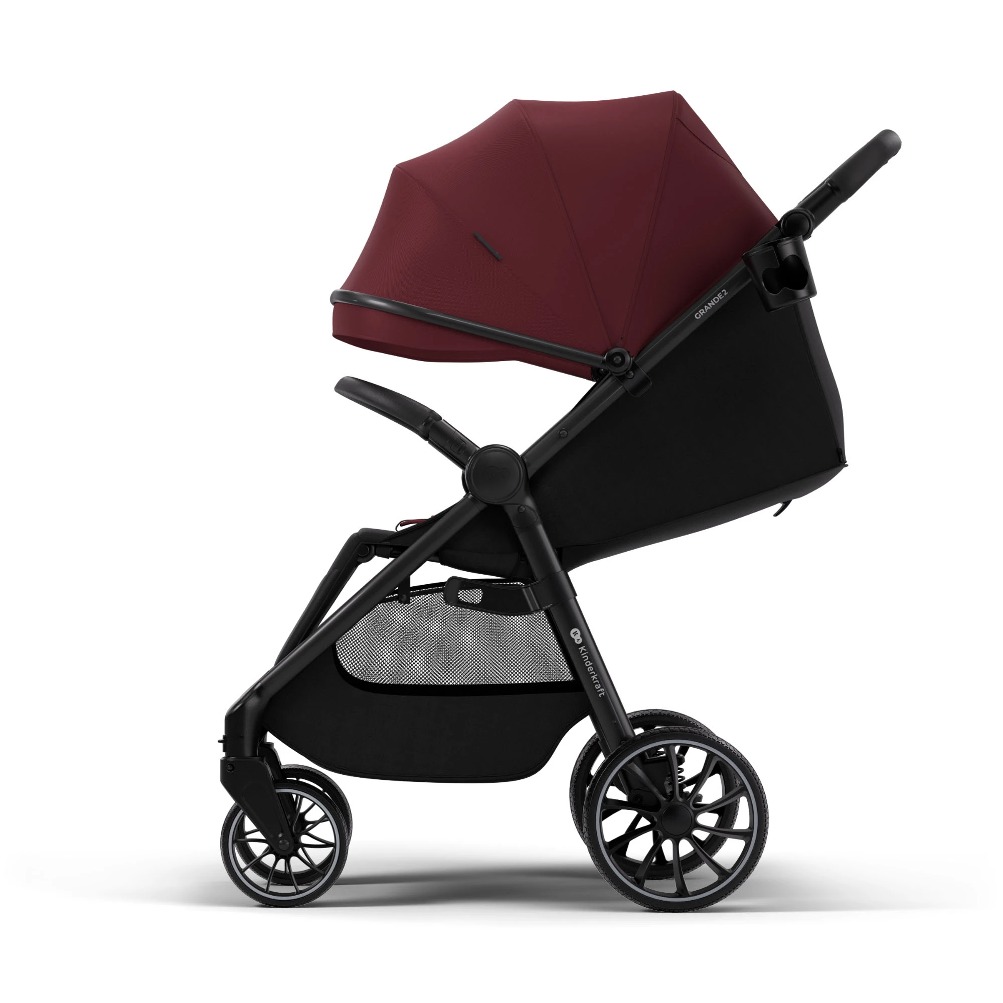 Прогулянкова коляска Kinderkraft Grande 2 Burgundy
