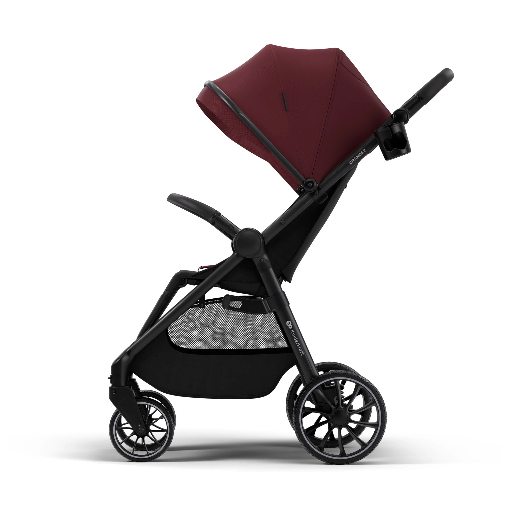 Прогулянкова коляска Kinderkraft Grande 2 Burgundy
