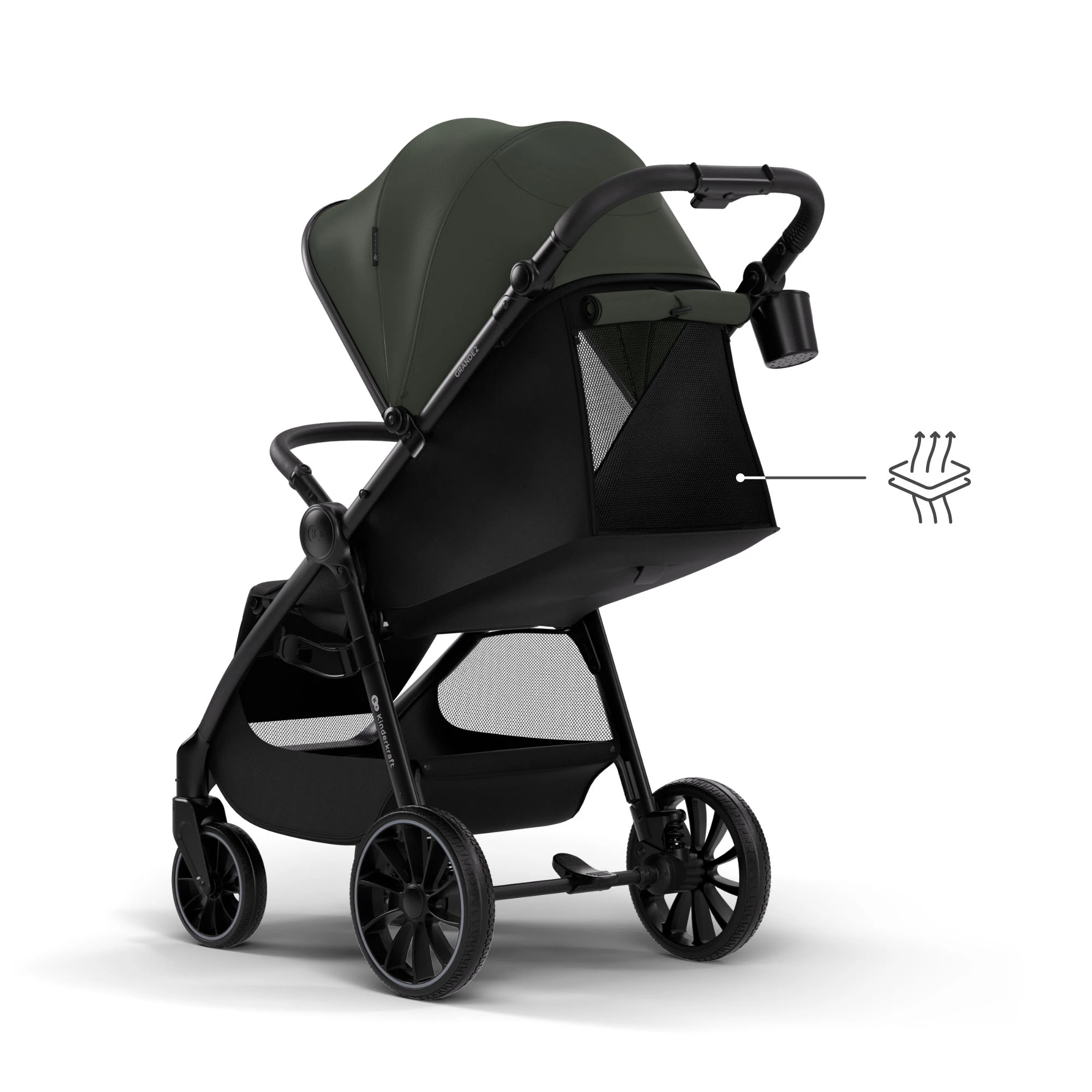 Прогулочная коляска Kinderkraft Grande 2 Green