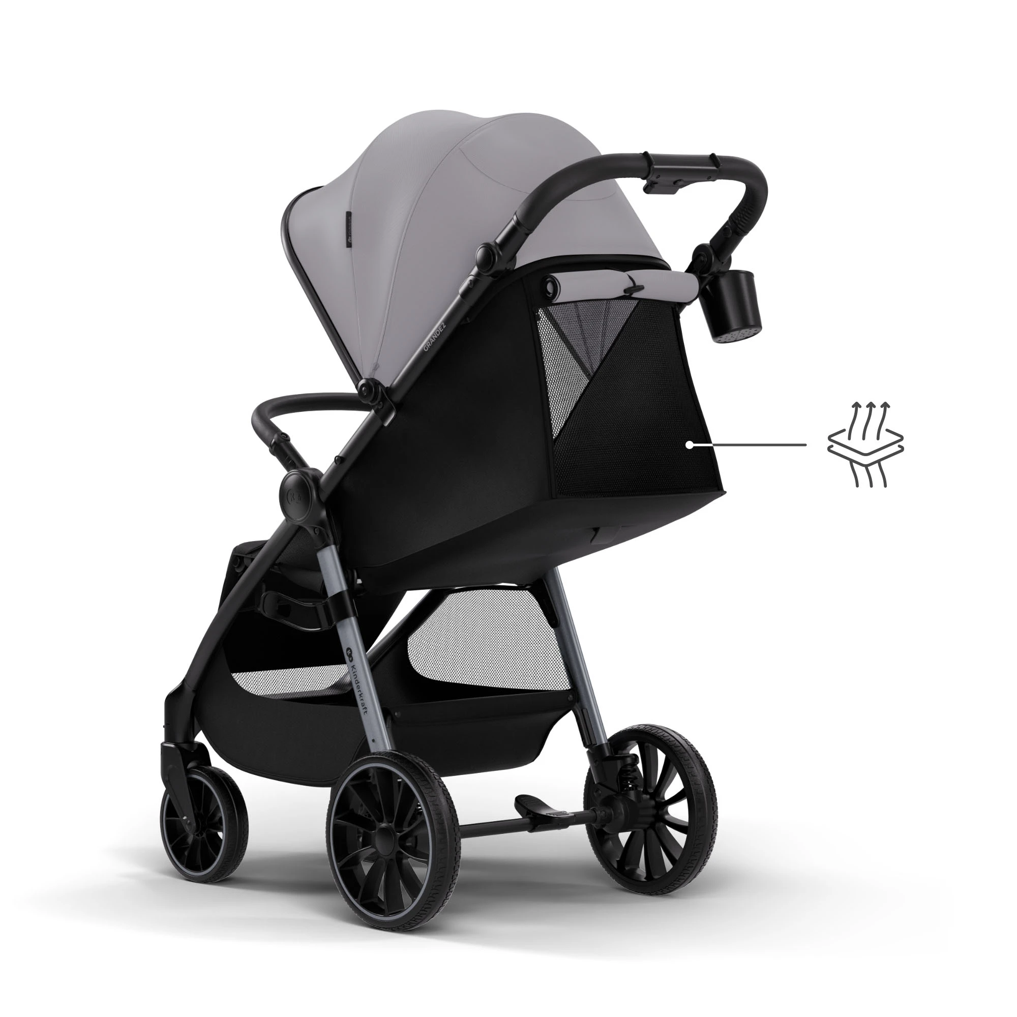 Прогулочная коляска Kinderkraft Grande 2 Grey