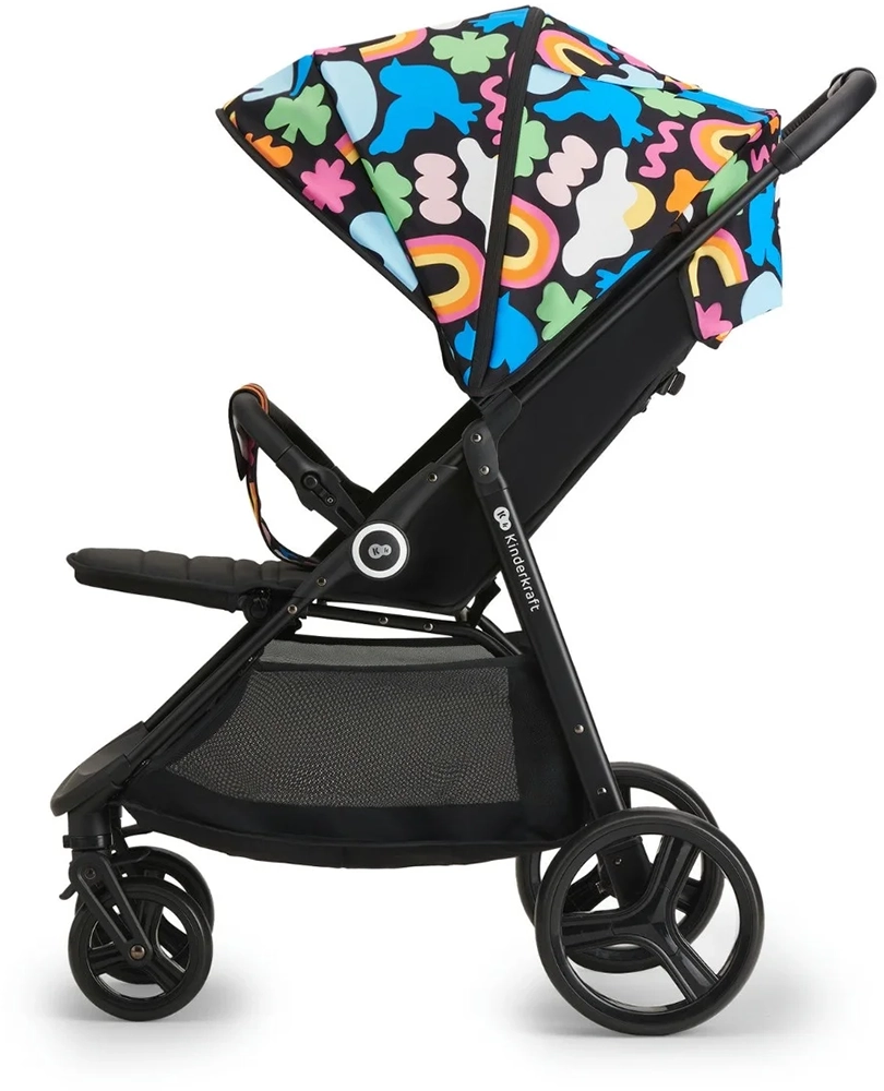 Дитячий прогулянковий візок Kinderkraft Grande Plus Happy Shapes