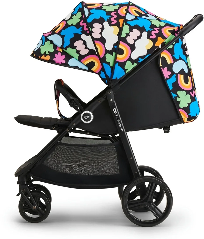 Дитячий прогулянковий візок Kinderkraft Grande Plus Happy Shapes