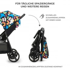 Дитячий прогулянковий візок Kinderkraft Grande Plus Happy Shapes